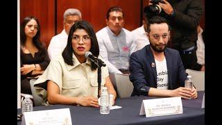 Senadora Verónica Rodríguez Hernández, durante la instalación de la Comisión de Derechos Humanos