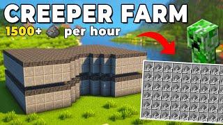 Minecraft: EASY Creeper Farm - 1500+ Gunpowder Per Hour! [1.21]