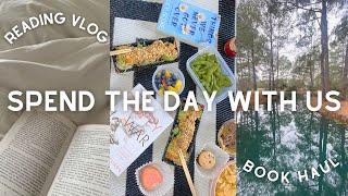 Bookish Picnic | Reading Vlog | Day In Our Life | Spend a Bookish Day With Us | Book Haul | Cozy