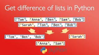 Get difference between two lists in Python