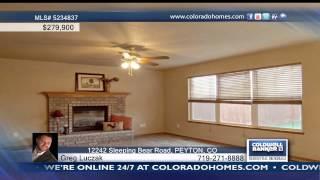 12242 Sleeping Bear Road  PEYTON, CO Homes for Sale | coloradohomes.com