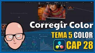 COLOR interface and How to correct color in Davinci | Davinci Resolve Course Topic 05 Chapter 28
