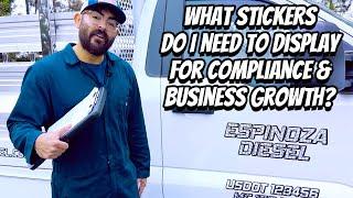 Grow Your Business With Custom DOT Decal Stickers | What Truck Signs You Need To Display