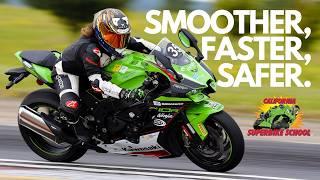 California Superbike School Level 3 | Motorcycle stability through body position!