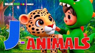 J Animals Song!  Learn Animal Names That Start with J | Fun Kids Song by Ollie Rex