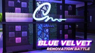 THE BLUE VELVET (NO CC) | Renovation Battle Collab | The Sims 4 Speed Build