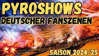 Die BESTEN PYROSHOWS DEUTSCHER FANSZENEN der Saison 2024/25!