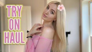 SEE THROUGH SPARKLY PINK DRESS Try On Haul! | Alicia Waldner Hauls