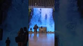 changi Airport, digital water fall amazing #digitalwaterfall#changiairport chang #amazing #beautiful