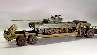 Сборка и окраска Танка Т-72А. AVD MODELS (3014). Масштаб 1:43.