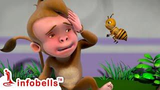 குட்டி குரங்கு, குட்டி குரங்கு குறும்புக்கார குட்டி குரங்கு | Tamil Rhymes for Children | Infobells