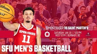 SFU Men's Basketball: Red Leafs vs Saint Martin's - Jan 18th, 2025