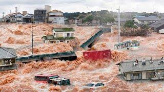 Japan now! Evacuation of the population in Ishikawa, Rivers overflowed and city was washed away