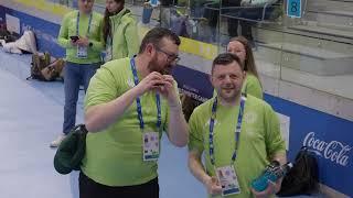 Team Ireland Floorball Training Day 1 at the 2025 World Winter Games!