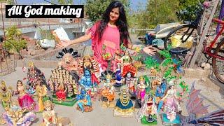 all god video making in one video || Durga Mata making || Murti kaise banaye