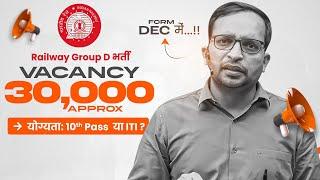 RRB Group D New Vacancy 2024 | 30,000 Post | Railway Group D Qualification: 10th or ITI?