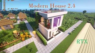 【Minecraft】 Modern House TutorialㅣModern City #2.4