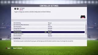 Best Fifa 18 control settings