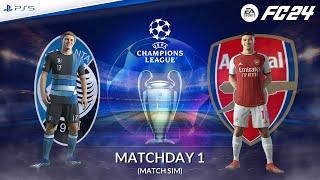 Atalanta - Arsenal ️ UEFA Champions League 2024/25 Match Sim ft. De Ketelaere, Martinelli | FC 24