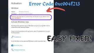 We can't activate Windows on this device as we can't connect to your organization Code 0xc004f213