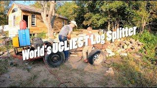 I built the worlds UGLIEST log splitter (and it's awesome...)