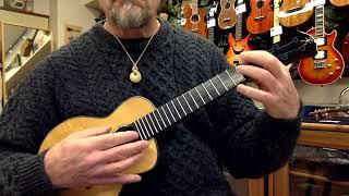 Ukulele Mania Demo, "Girl From Ipanema on Anuenue "Blue Bird" Concert Ukulele #5501