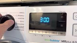 Entering test mode on a Samsung WW80J6600AW eco bubble VRTplus washing machine