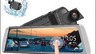 Campark mirror dash camera with dual 1080p camera's