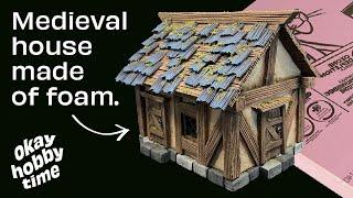 How to make a small medieval house – tabletop terrain for D&D, Warhammer, and more!