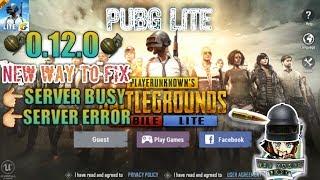 how to fix Pubg Mobile Lite Server is busy problem (0.12.0)