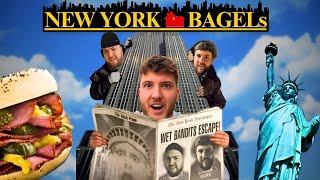 Brits try NEW YORK Bagels for the first time! (Salt Beef / Pastrami) EP:1