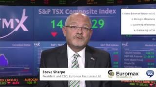 Steve Sharpe, President and CEO, Euromax Resources Limited