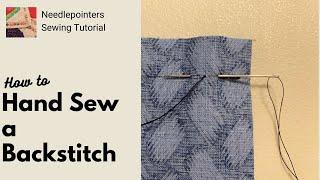 How to Hand Sew a Backstitch