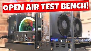 Budget Compact Open Air ATX PC Test Bench Case Build ATX W01 Giyifang Miningeek