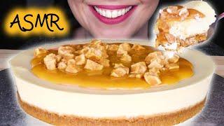 ASMR: SALTED CARAMEL CHEESECAKE  | Mukbang | Soft Eating Sounds | Request #2