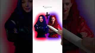 Mal + Red Descendants The Rise of Red #descendants #mixingcharacters #mal #red #disney #shorts