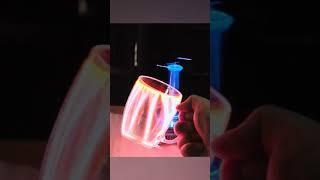 tiny tesla coil high voltage toy  #shorts