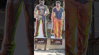 Ram Charan Crazy fans made cutouts at Brunda Theatre #viral #hongasandra #ramcharan #gamechanger BLR