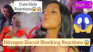 Nitrogen  Biscuit Reaction / Cute Girls Shocking Reactions / #nitrogenbiscuits #cutegirl #vlog