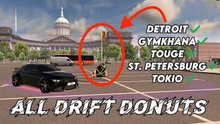 All Drift Donuts Completion Guide (Easy To Follow) / Tuning Club Online