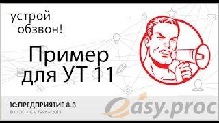 Пример скрипта входящего звонка в УТ 11