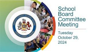 10/29/24 FCPS Governance Committee Meeting