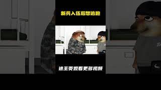 新兵入伍后想逃跑 #新兵