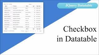 How to add Checkbox in Datatable