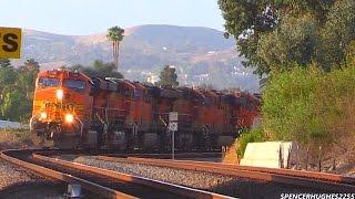 Metrolink, Surfliner & BNSF Freight Train in South Orange County (July 13th, 2014)