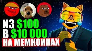 10 Мемкоинов, Которые Могут Принести 100x! | Как Сделать $100 в $10 000?