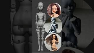 3d модель бжд и … #bjd #doll #бжд #бждкукла #bjdhobby #dollartist #кукла #bjddoll #shorts #zbrush