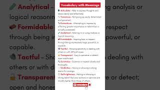 Master English Vocabulary | 100+ Words with Meanings, Examples & Usage  Improve Your Language Skills