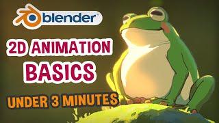 Blender 2D Animation Basics for Beginners - Grease pencil Tutorial