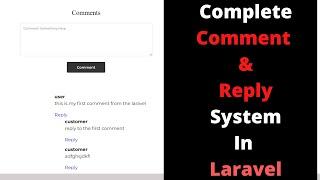 #24 Complete Comment & Reply System in Laravel | Laravel Ecommerce Project Beginner to Advance